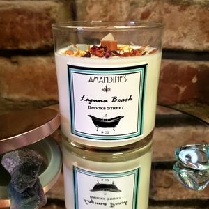 Laguna Beach Crystal-infused Soy Candle